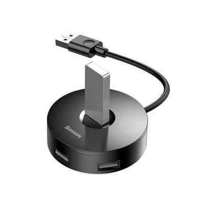 Купити USB-хаб Baseus Round box HUB adapter （USB3.0 to USB3.0*1+USB2.0*3） USB Black