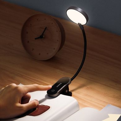 Купити Светильник Baseus Comfort Reading Mini Clip Lamp 3 W Dark Gray