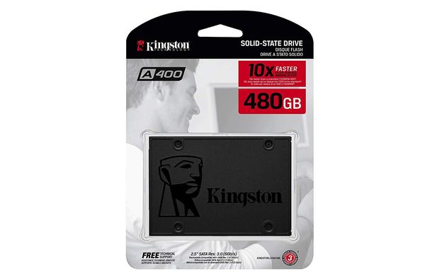 Купити Накопичувач SSD Kingston A400 480GB 2.5" SATA III (6Gb/s) 3D NAND
