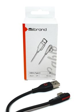 Купити Кабель Mibrand MI-11 USB Type-C 2A 1m Black