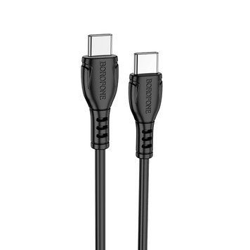Купити Кабель BOROFONE BX51 Triumph 60W charging data cable Type-C to Type-C Black