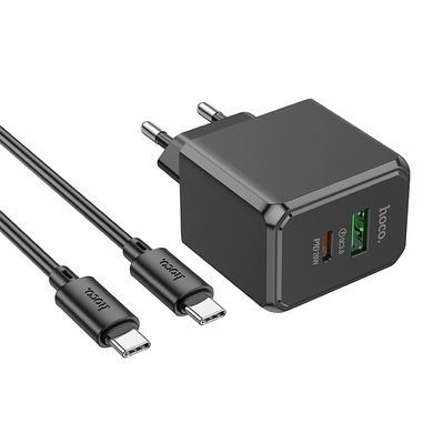 Купити Сетевое зарядное устройство Hoco CS14A charger set(Type-C to Type-C) Black