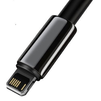 Купити Кабель Baseus Tungsten Gold Fast Charging Data Cable USB to iP 2.4A 2m Чёрный
