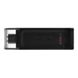 Флеш-накопичувач Kingston DT 70 USB3.2/USB Type-C 256GB Black