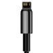 Кабель Baseus Tungsten Gold Fast Charging Data Cable USB to iP 2.4A 2m Чёрный