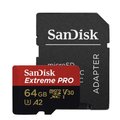 Купити Карта памяти SanDisk microSDXC Extreme Pro 64GB Class 10 UHS-I (U3) W-90MB/s +SD-адаптер