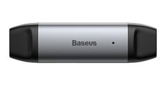 Купити Картрідер Baseus Lentil - Cabin card reader USB 3.0 type-A, type-C Gray - Уцінка