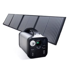 Купити Портативна зарядна станція Junlee PS-1000 із сонячною панеллю 150W 210 000 mAh