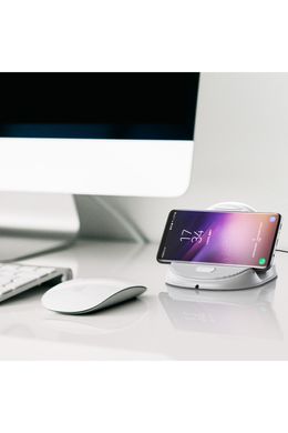 Купити Беспроводное зарядное устройство Baseus Silicone Horizontal Desktop White