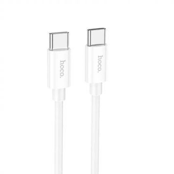 Купити Кабель HOCO X87 Magic silicone 60W PD charging data cable for Type-C to Type-C White