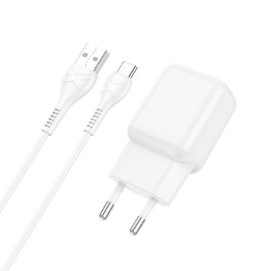 Купити Сетевое зарядное устройство Hoco C96A charger set(Type-C) White