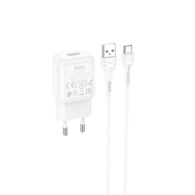 Купити Сетевое зарядное устройство Hoco C96A charger set(Type-C) White
