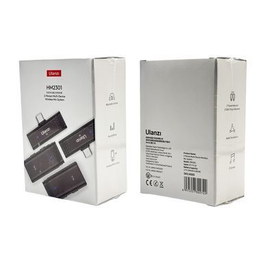 Купити Бездротова мікрофонна система Ulanzi Vijim HM2301 Dual Channel Wireless Lavalier Microphone (A005 HM2301 )