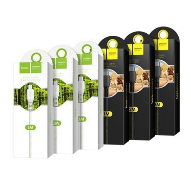 Купити Кабель HOCO X20 USB to Micro 2.4A, 1m, PVC, TPE connectors, Black
