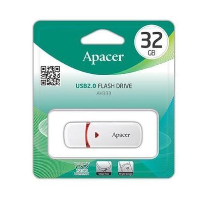 Купити Флеш-накопитель Apacer USB 2.0 AH333 32Gb white