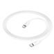 Кабель HOCO X87 Magic silicone 60W PD charging data cable for Type-C to Type-C White