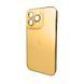 Стеклянный чехол с MagSafe Apple iPhone 14 Pro Gold