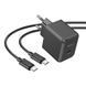 Сет сетевой зарядный устройство HOCO CS13A Ocean single port PD20W charger set(Type-C to Type-C) Black