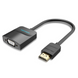 Адаптер Vention HDMI to VGA F (with MicroUSB F and 3,5mm F) 0,15 м Black