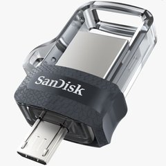 Купити Флеш-накопичувач SanDisk USB3.0/microUSB Ultra Dual 16GB OTG Silver-Black