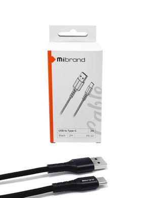 Купити Кабель Mibrand MI-32 USB Type-C 2A 2m Black