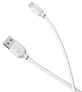 Купити Кабель Borofone BX14 LinkJet microUSB USB 2.4 A 2m White