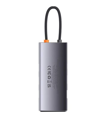 Купити USB-хаб Baseus Metal Gleam Series 7-in-1 Multifunctional Type-C HUB Type-C to HDMI*1+USB3.0*3+PD*1+VGA*1+RJ45*1 0,18 m Gray