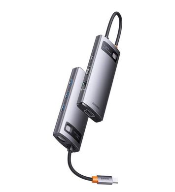 Купити USB-хаб Baseus Metal Gleam Series 7-in-1 Multifunctional Type-C HUB 0,18 м Gray