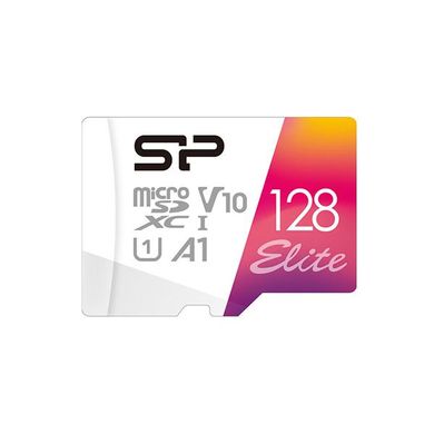 Купити Карта пам'яті SiliconPower microSDXC Elite Color 128GB Class 10 UHS-I (U1) V10 A1 W-10MB/s R-80MB/s