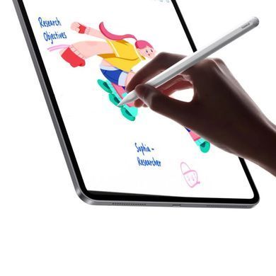 Купити Стилус Baseus Smooth Writing PS3 Pro 360&deg; Touch Operation Wired Charging Stylus Moon White (With Type-C*1 Cable and Tip*1)
