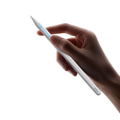 Купити Стилус Baseus Smooth Writing PS3 Pro 360&deg; Touch Operation Wired Charging Stylus Moon White (With Type-C*1 Cable and Tip*1)