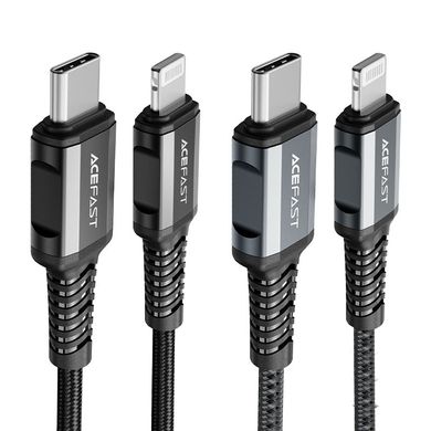 Купити Кабель ACEFAST C1-01 USB Type-C lightning 3 A 1,2 m Black