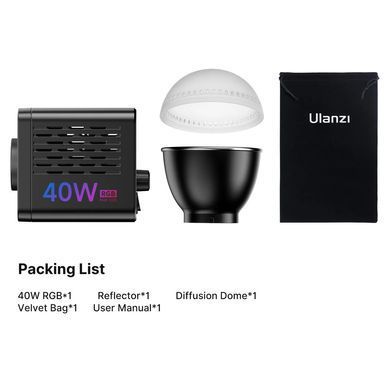 Купити Видеосвет Ulanzi Vijim 40W RGB COB Fill Light (L024 40WRGB)