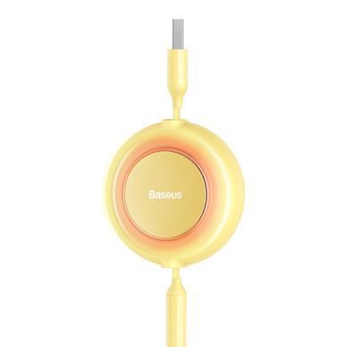 Купити Кабель Baseus Bright Mirror 2 Series Retractable 3-in-1 Fast Charging Data Cable USB to M+L+C 3.5A 1.1m yellow
