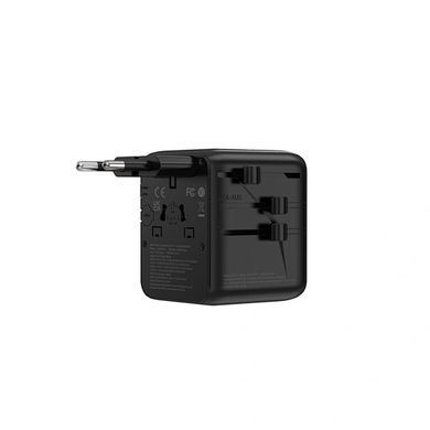 Купити Мережевий фільтр WIWU 25W Warrior GaN Universal Adapter 2C1A Wi-UA011 Black