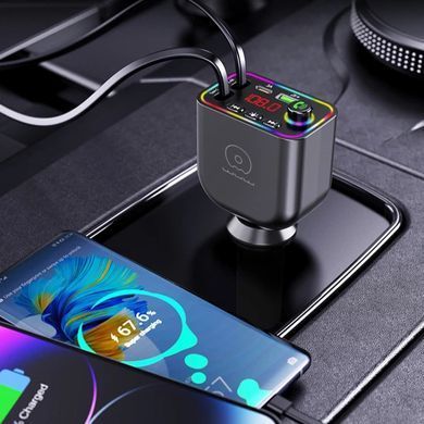 Купити АЗП з FM-модулятором WUW-C237 black