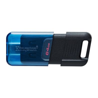 Купити Флеш-накопичувач Kingston DT80M USB3.2/USB Type-C 64GB Black/Blue