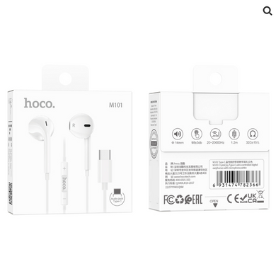 Купити Навушники Hoco M101 Crystal joy White