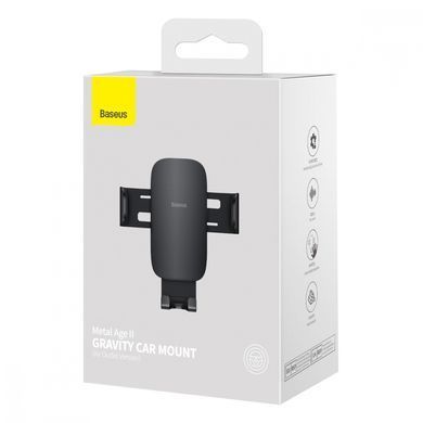 Купити Автотримач для телефона Baseus Metal AgeⅡ Gravity Car Mount（Air Outlet Version）Black