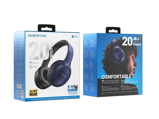 Купити Навушники Borofone BO19 Musique Bluetooth 5.3 Blue