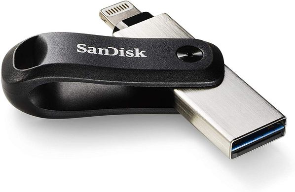 Купити Флеш-накопичувач SanDisk iXpand iXpand Go USB3.0/Lightning 256GB for Apple Silver-Black