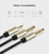 Аудіо кабель UGREEN AV126 3.5mm TRS to Dual 6.35mm TS Audio Cable 2m (Gray)(UGR-10615)