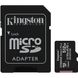 Карта пам'яті Kingston microSDXC Canvas Select Plus 512GB Class 10 UHS-I A1 W-80MB/s R-100MB/s +SD-адаптер