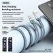 Кабель "REMAX Jany Series Aluminum Alloy Braided 2.4A data cable RC-124m/i/a" Micro-Black