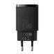 Мережевий зарядний пристрій Baseus Compact Quick Charger U+C 20W EU Black
