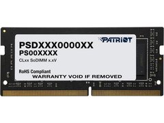 Купити Оперативна пам'ять Patriot DDR4 16GB 3200 MHz CL22 SODIMM Black 1