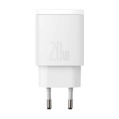 Купити Сетевое зарядное устройство Baseus Compact Quick Charger U+C 20W EU White