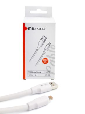 Купити Кабель Mibrand MI-98 USB Lightning 120W 1m White