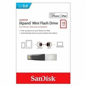Купити Флеш-накопичувач SanDisk USB3.1/Lightning iXpand Mini 16GB for Apple Silver-Black