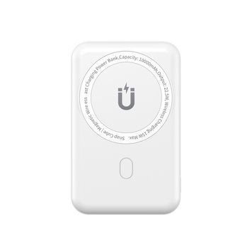 Купити Зовнішній акумулятор WIWU Snap Cube- Magnetic Wireless Charger Power Bank 10000mAh SC1000WHT (3C) White